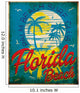 Tropical graphic with typography design florida beach surf club Wall Mural