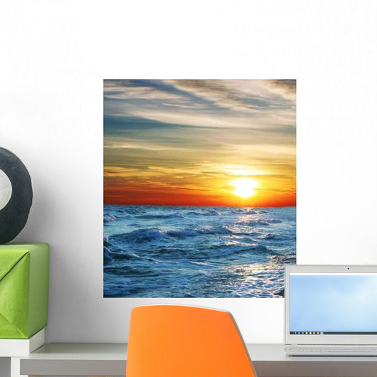 Sea Sunset Wall Decal Design 1