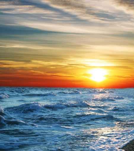Sea Sunset Wall Decal Design 1