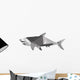 geometric texture shark silhouette icon Wall Decal