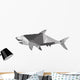 geometric texture shark silhouette icon Wall Decal