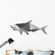 geometric texture shark silhouette icon Wall Decal