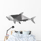 geometric texture shark silhouette icon Wall Decal