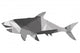 geometric texture shark silhouette icon Wall Decal