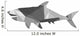 geometric texture shark silhouette icon Wall Decal