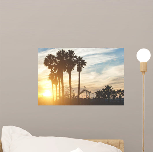 Santa Monica Pier with Wall Decal