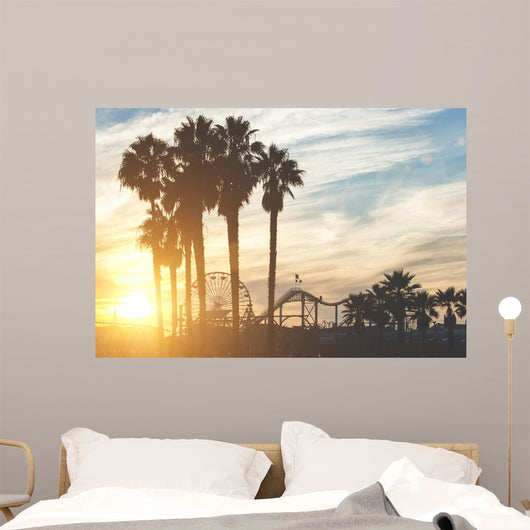 Santa Monica Pier with Wall Decal