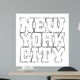 T Shirt Typography Graphics Wall Decal Design 1