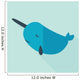 narwhal icon Wall Mural