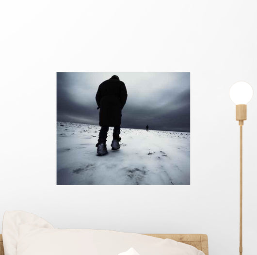 Girl Walking Show Field Wall Decal