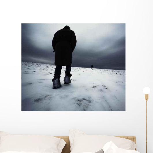 Girl Walking Show Field Wall Decal