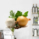 Aromatic herbs, onions, garlic and pepper Wall Decal