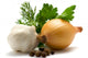 Aromatic herbs, onions, garlic and pepper Wall Decal