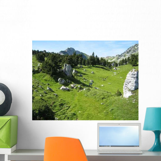 Wild Landscape Chartreuse Wall Decal
