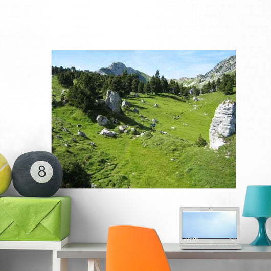 Wild Landscape Chartreuse Wall Decal