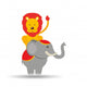 circus animal isolated icon design Wall Decal