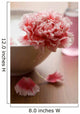 flower in white bowl and bottle of oil. spa and body care backgr Wall Mural