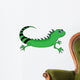 Iguana Cartoon - Isolated On White Wall Decal