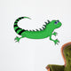 Iguana Cartoon - Isolated On White Wall Decal