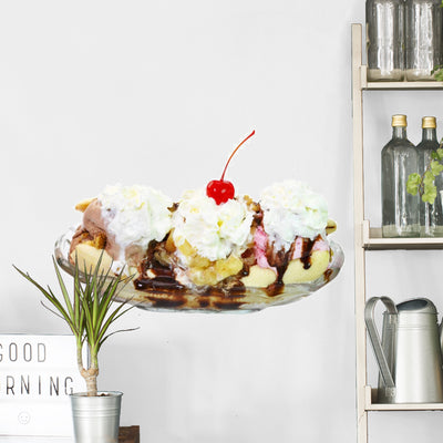 Banana Split Wall Decal shown on a wall