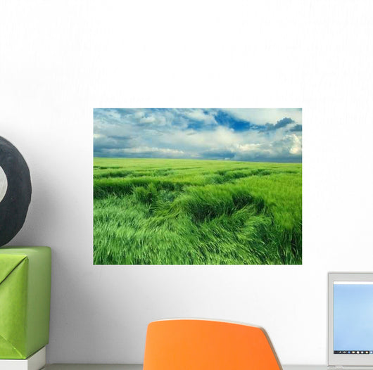 Endless Green Field Wall Decal