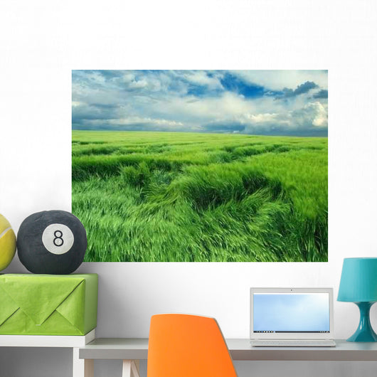 Endless Green Field Wall Decal
