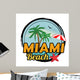 Miami Beach Sign Wall Decal Design 2