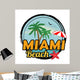Miami Beach Sign Wall Decal Design 2