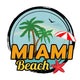 Miami Beach Sign Wall Decal Design 2