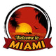 Welcome to Miami Sign Wall Decal