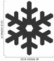 Snowflake icon isolated on a white background. Vector illustration. Wall Decal