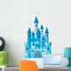 Cute Blue Princess Castle Wall Decal