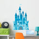 Cute Blue Princess Castle Wall Decal