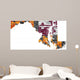 Maryland Map Brick Wall - Wall Decal