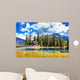Bridge over Emerald Lake and camping Wall Mural