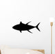 Black Yellowfin Tuna Silhouette Wall Decal