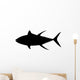 Black Yellowfin Tuna Silhouette Wall Decal