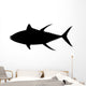 Black Yellowfin Tuna Silhouette Wall Decal