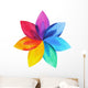 Chakra Symbol Colorful Lotus Wall Decal
