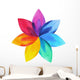 Chakra Symbol Colorful Lotus Wall Decal