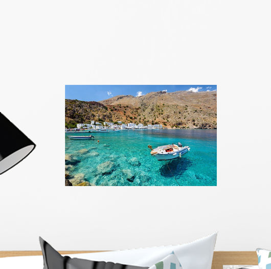Small Motorboat Clear Water Wall Decal