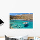 Small Motorboat Clear Water Wall Decal