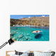 Small Motorboat Clear Water Wall Decal