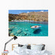 Small Motorboat Clear Water Wall Decal