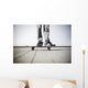 skater standing on his skateboard Wall Mural
