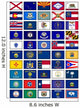 US States Flag Button Poster Wall Mural