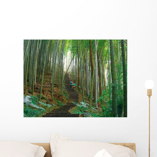 Green Bamboo Forest Wall Decal