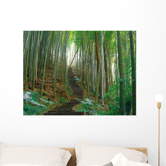 Green Bamboo Forest Wall Decal