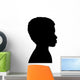 Vector silhouette of boy. Wall Decal