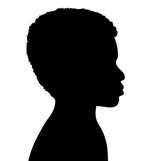 Vector silhouette of boy. Wall Decal